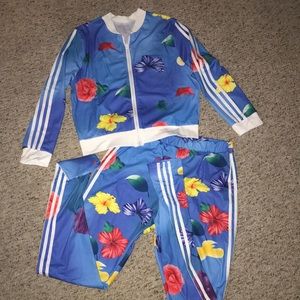 Pants - 2pc Floral Jumpsuit Tracksuit Jumper XL Jogger Pants - 2pc Floral Jumpsuit Tracksuit Jumper XL Jogger